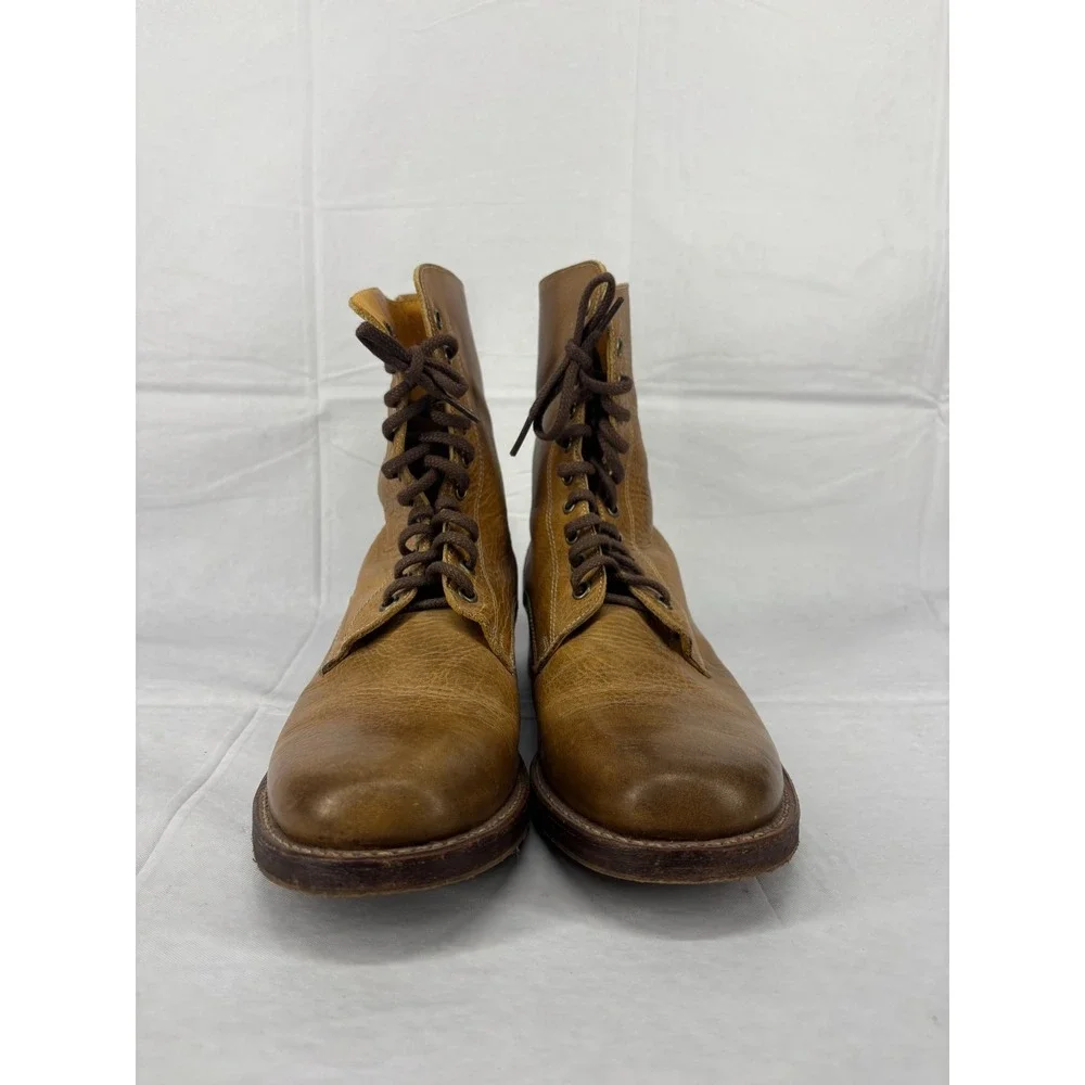 Frye Heritage Work Boots Mens Brando Oil Tanned Leather Lace Up USA Made 8M
